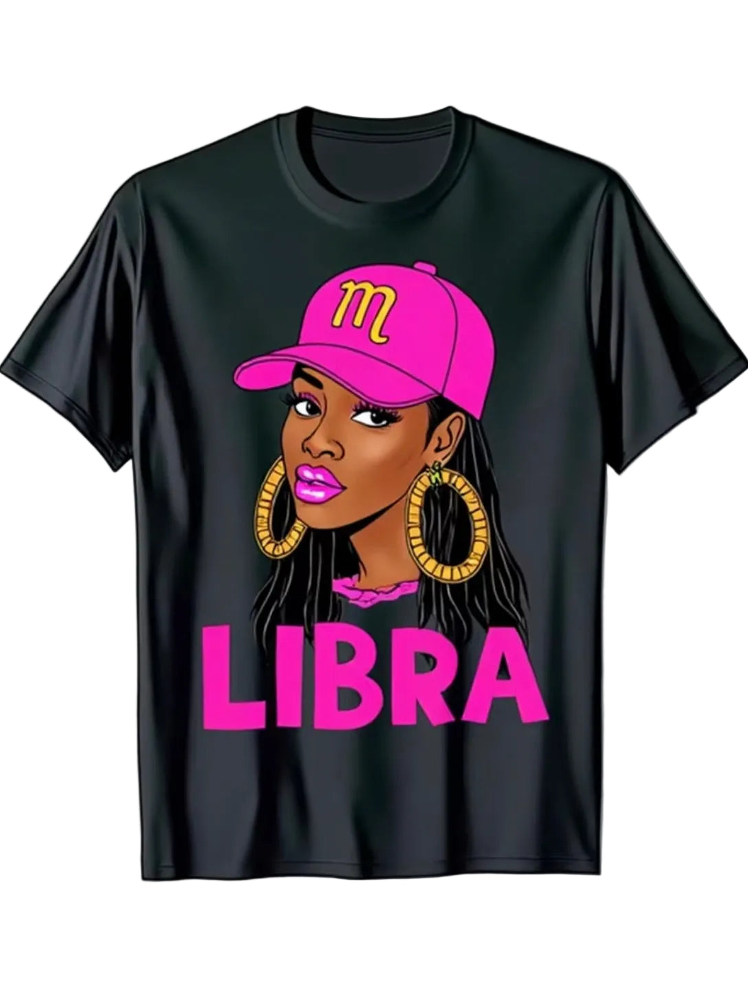 Libra Cosmic Slay Tee - Black