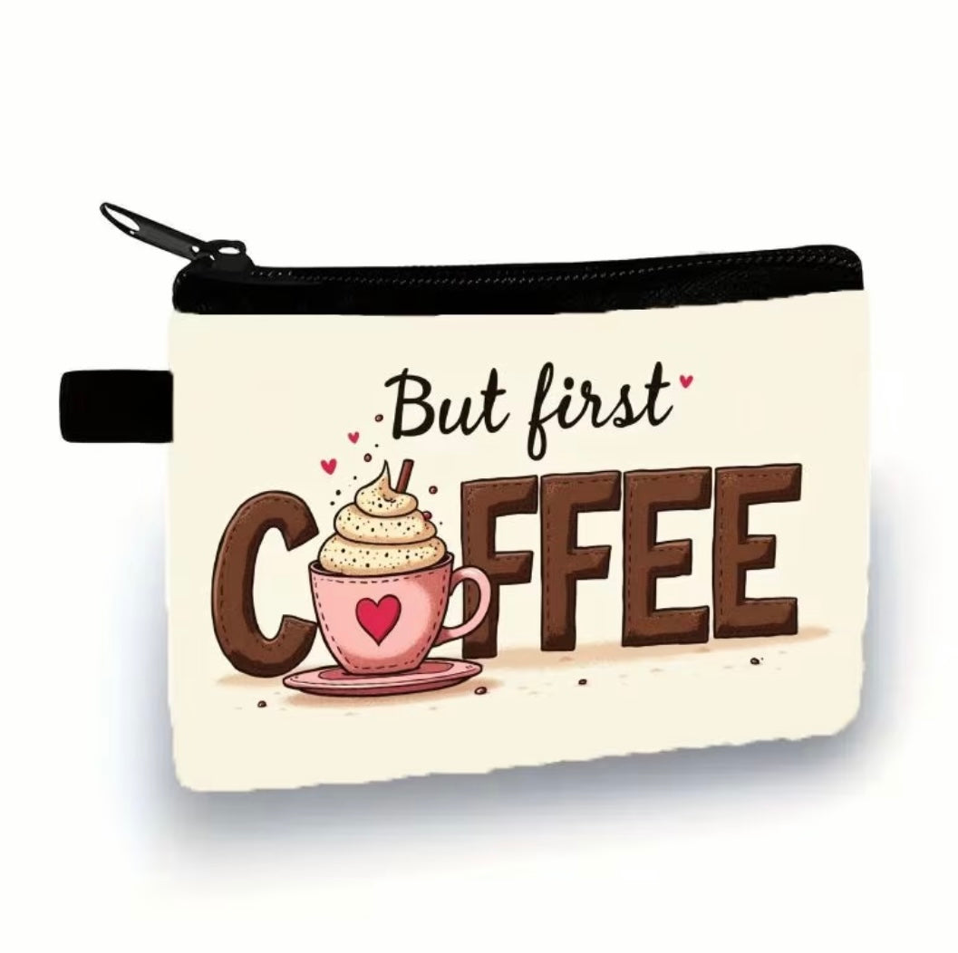 But First, Coffee Mini Coin Wallet
