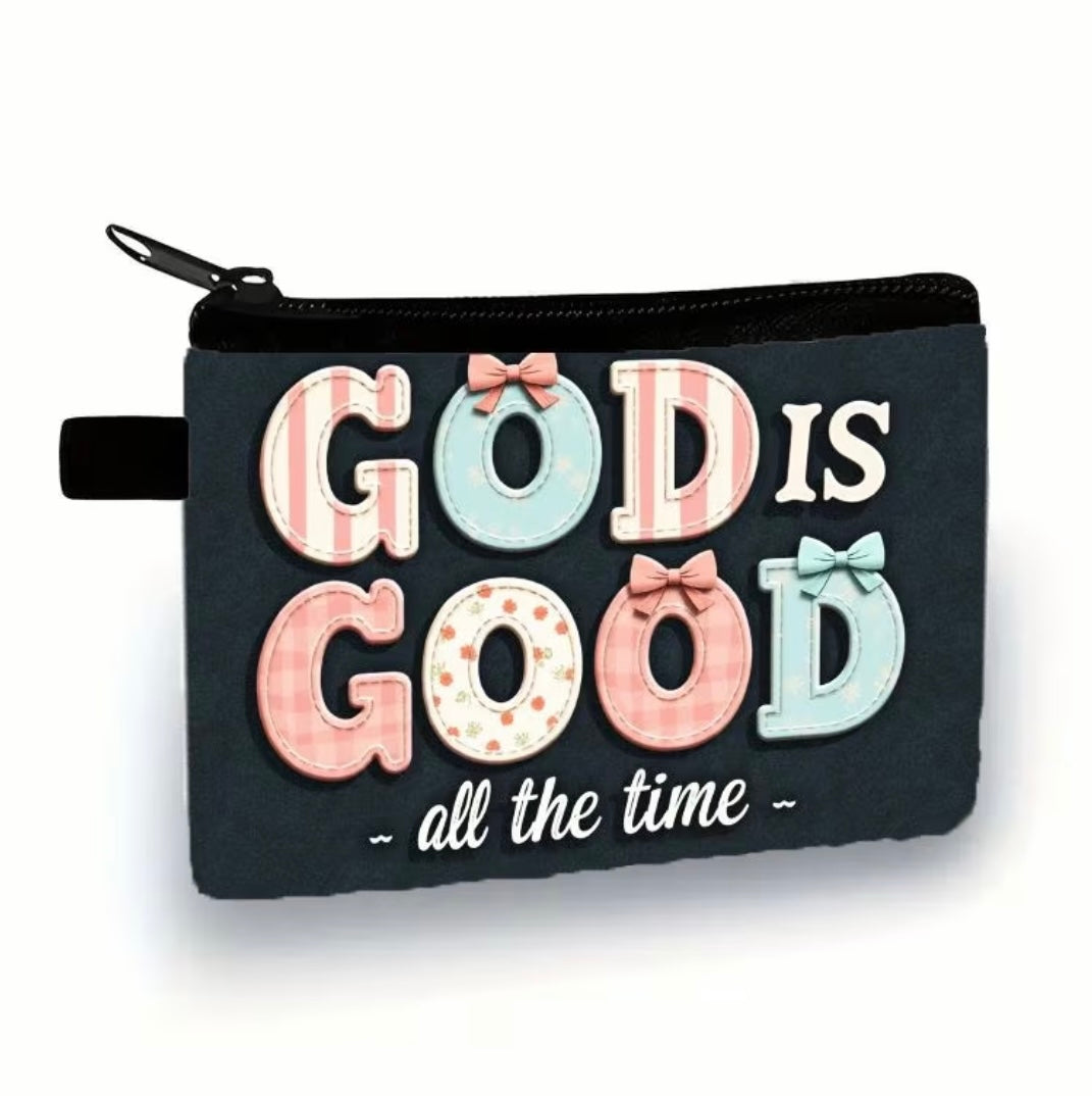 God Is Good All The Time Mini Coin Wallet