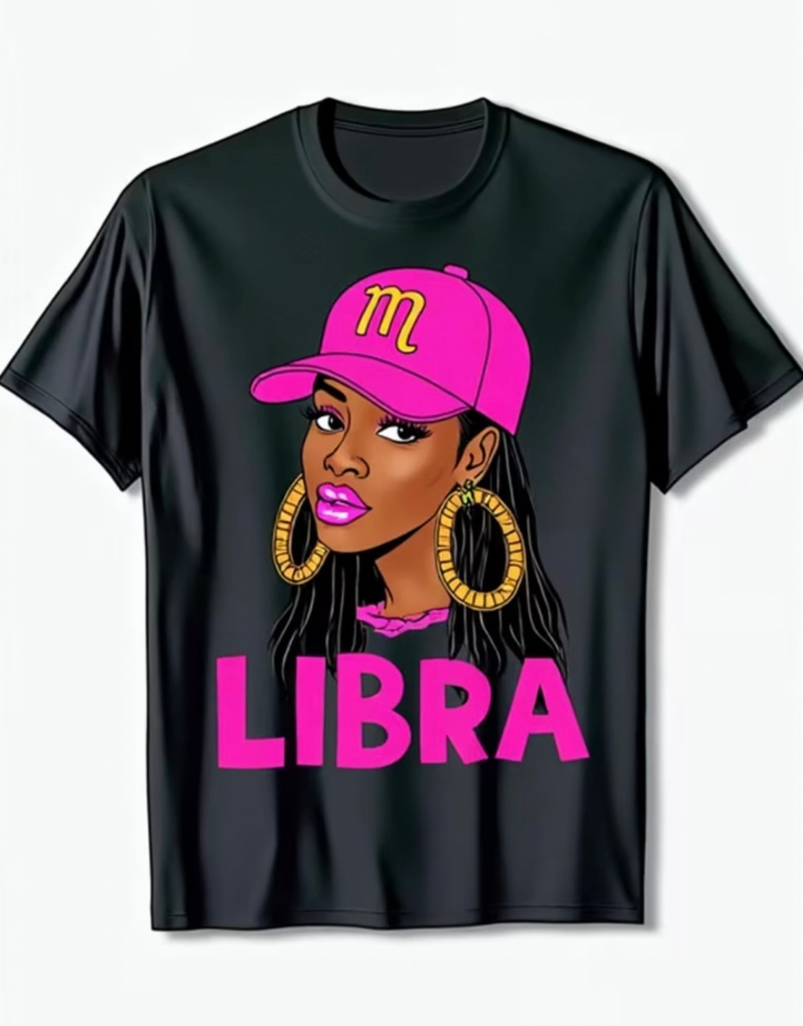 Libra Cosmic Slay Tee - Black