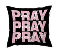 Pray On It Throw Pillow - Faith-Inspired Home Decor