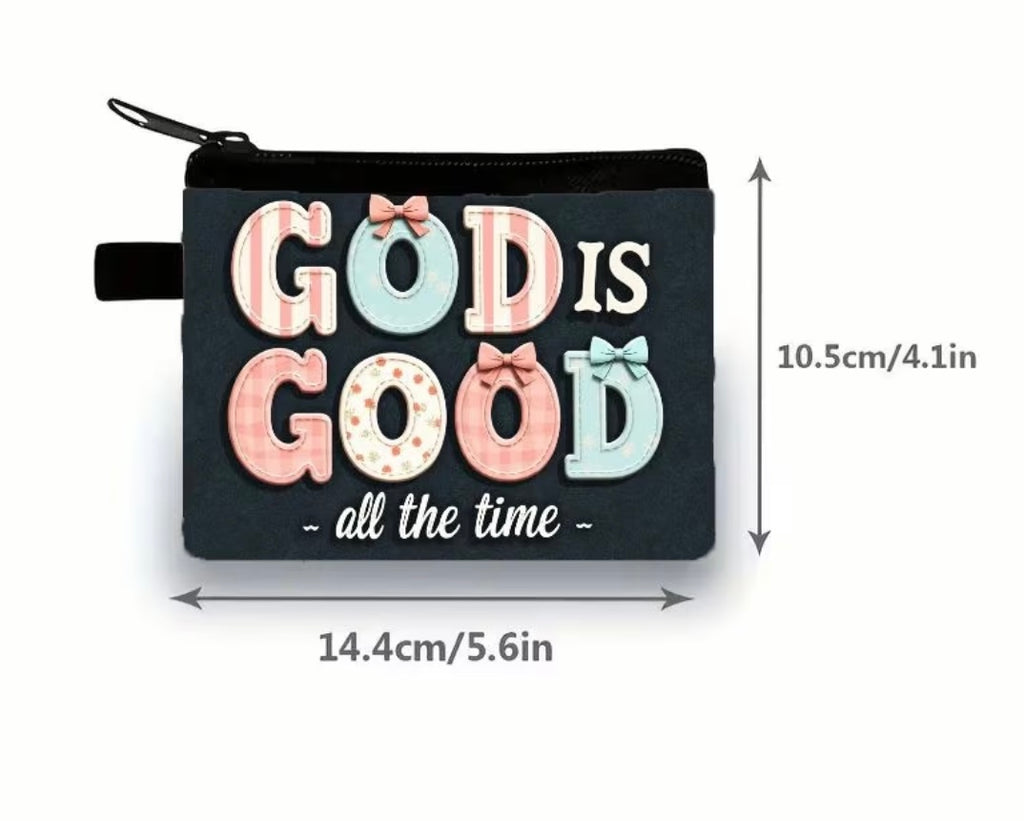 God Is Good All The Time Mini Coin Wallet
