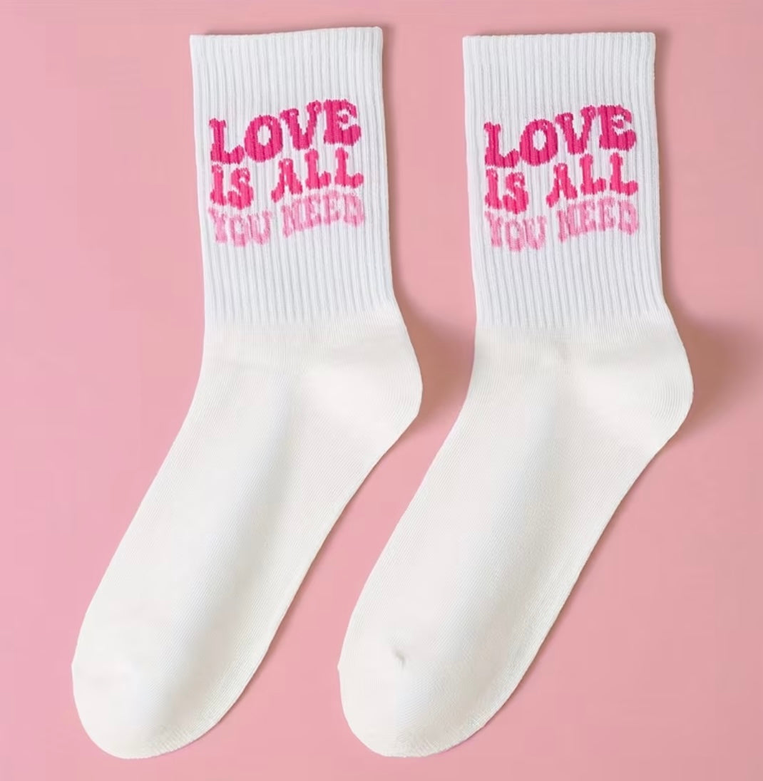 Love Is All You Need Graphic Socks | Slay Girl Co