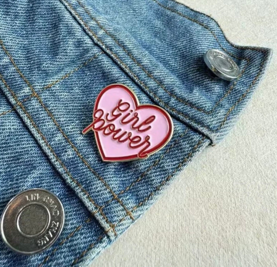 Girl Power Enamel Pin