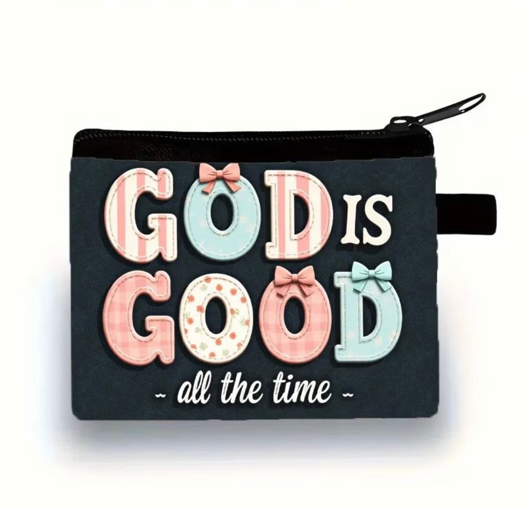 God Is Good All The Time Mini Coin Wallet
